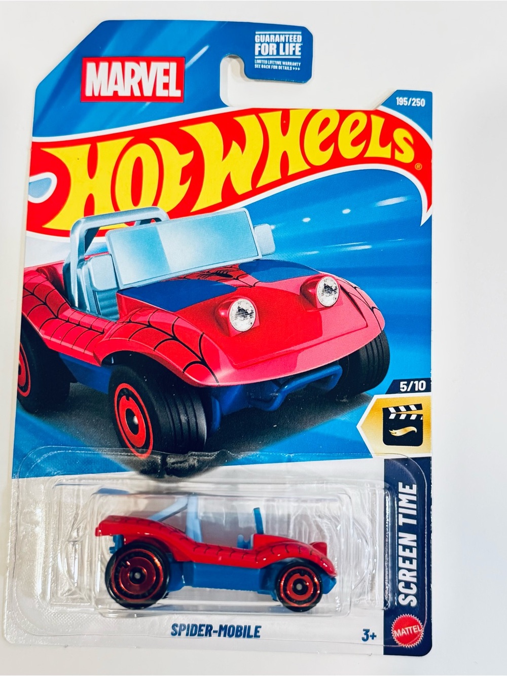 Mattel Hot Wheels Spider-Mobile - Red & Blue